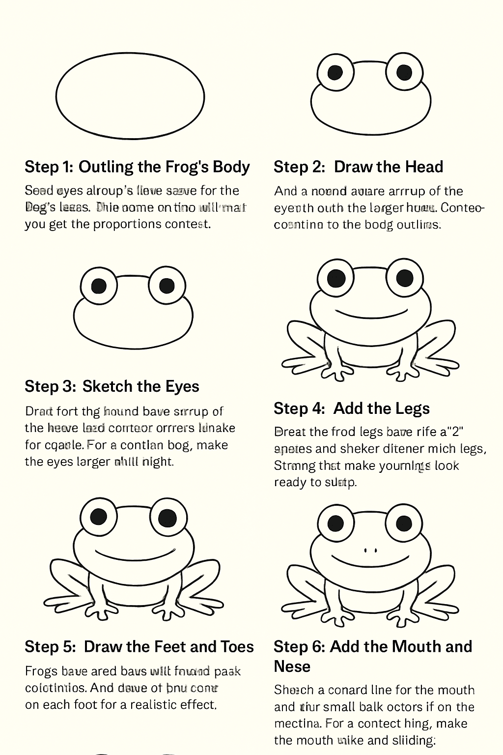 Draw a Frog – Free Step by Step Tutorial